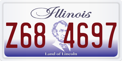 IL license plate Z684697