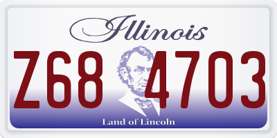 IL license plate Z684703
