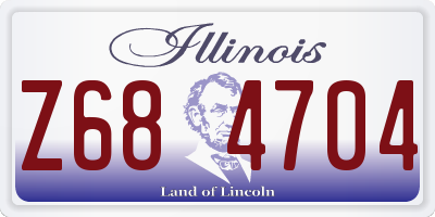 IL license plate Z684704