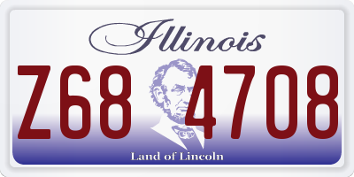 IL license plate Z684708