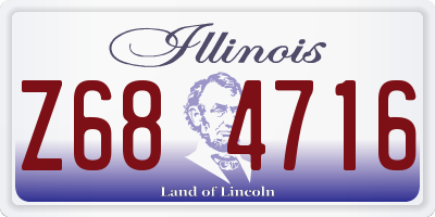 IL license plate Z684716