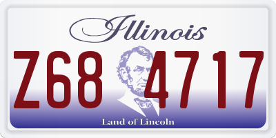 IL license plate Z684717