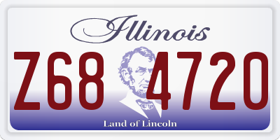 IL license plate Z684720