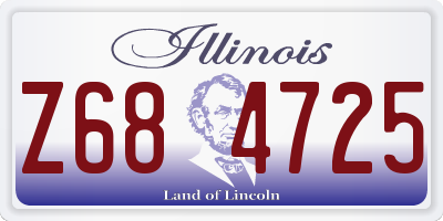 IL license plate Z684725