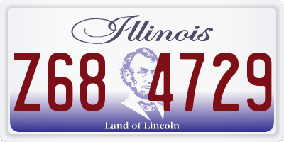 IL license plate Z684729