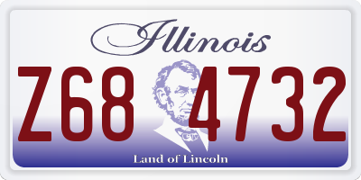 IL license plate Z684732