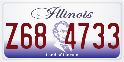IL license plate Z684733