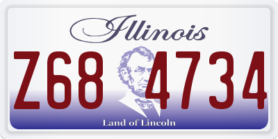 IL license plate Z684734