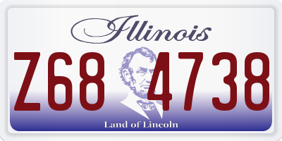 IL license plate Z684738