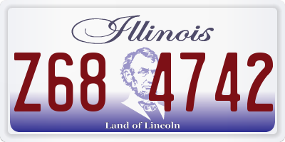 IL license plate Z684742