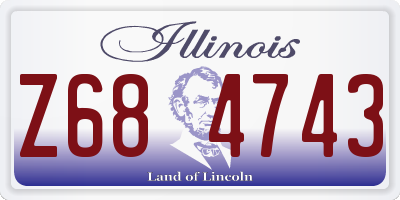 IL license plate Z684743
