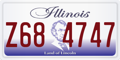 IL license plate Z684747