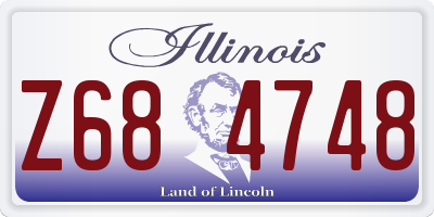 IL license plate Z684748