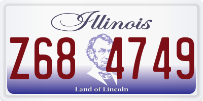 IL license plate Z684749