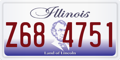 IL license plate Z684751