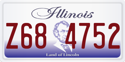 IL license plate Z684752
