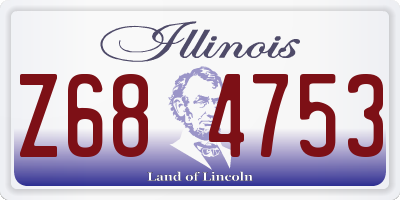 IL license plate Z684753