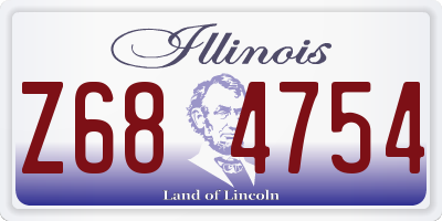 IL license plate Z684754