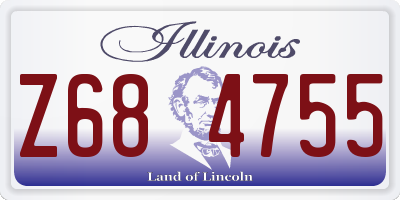 IL license plate Z684755
