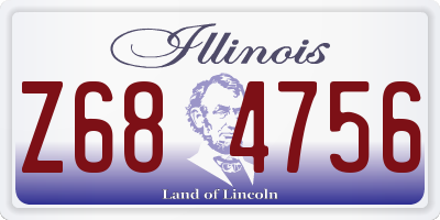 IL license plate Z684756