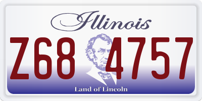 IL license plate Z684757