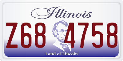 IL license plate Z684758