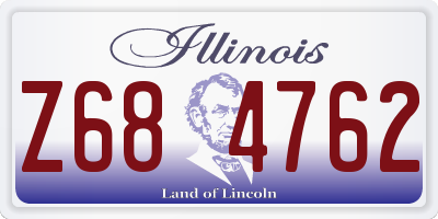 IL license plate Z684762