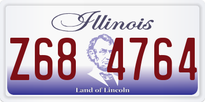 IL license plate Z684764