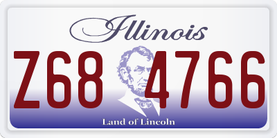 IL license plate Z684766