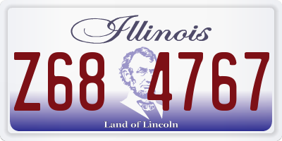IL license plate Z684767