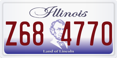 IL license plate Z684770