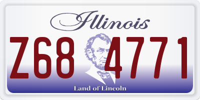 IL license plate Z684771