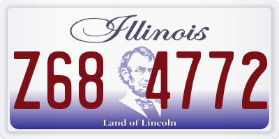 IL license plate Z684772