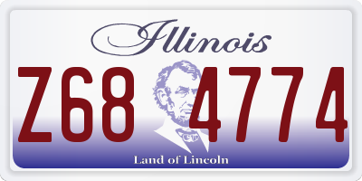 IL license plate Z684774
