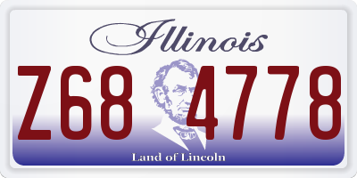 IL license plate Z684778