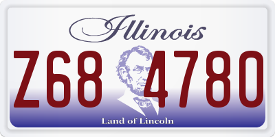 IL license plate Z684780