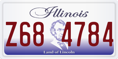 IL license plate Z684784