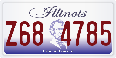 IL license plate Z684785