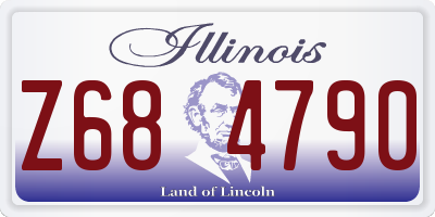 IL license plate Z684790