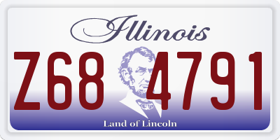 IL license plate Z684791