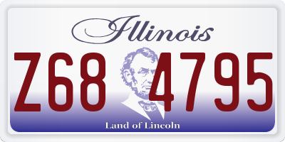 IL license plate Z684795