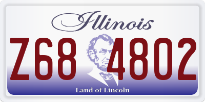 IL license plate Z684802
