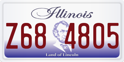 IL license plate Z684805