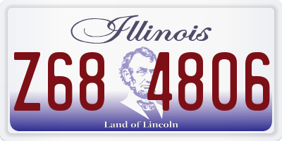 IL license plate Z684806