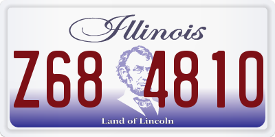 IL license plate Z684810