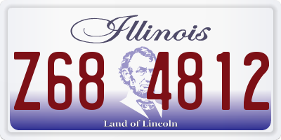 IL license plate Z684812