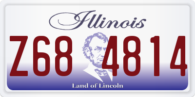 IL license plate Z684814