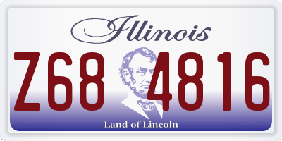 IL license plate Z684816