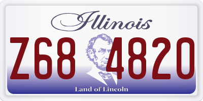 IL license plate Z684820