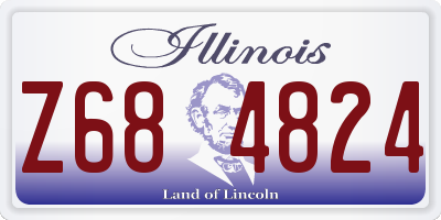 IL license plate Z684824